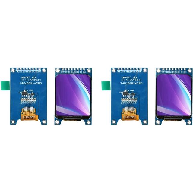 Exogio 2pcs 1.69 Inch TFT LCD Screen Module