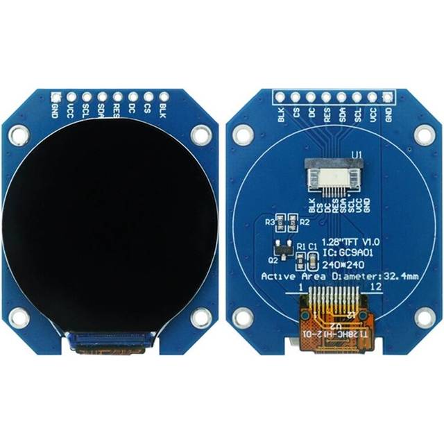1.28 Inch 8PIN SPI TFT LCD Module