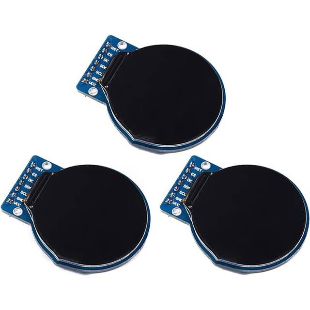 Kepptory 3pcs 1.28 Inch Round TFT LCD Display Module
