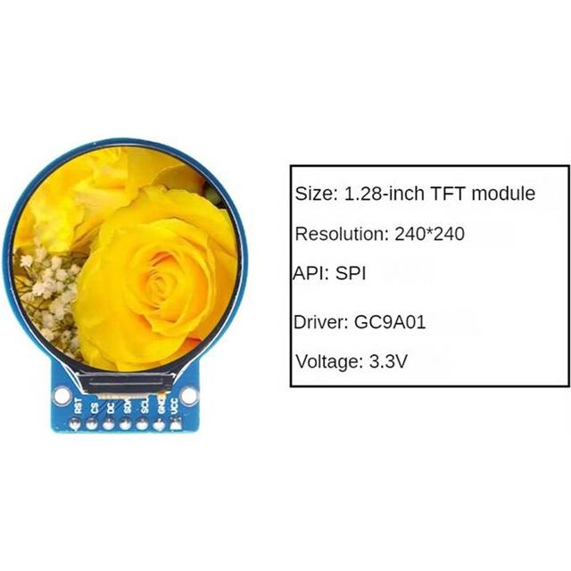 1.28 Inch TFT LCD Display Module RGB IPS HD