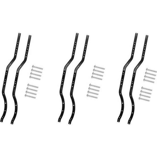 6Pcs Steel Chassis Frame Rails for AXIAL SCX10 Car Crawler