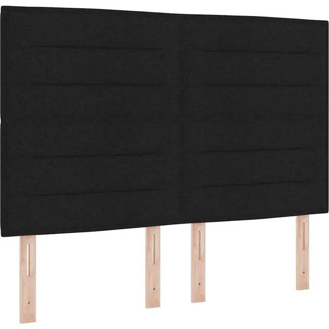 vidaXL LED Box Spring Bed 160 x 200 cm Sort Rammeseng