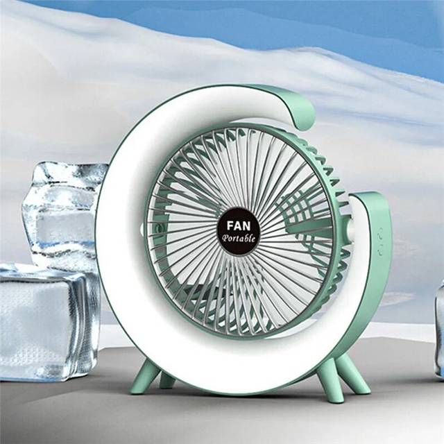 Portable USB Rechargeable LED Fan