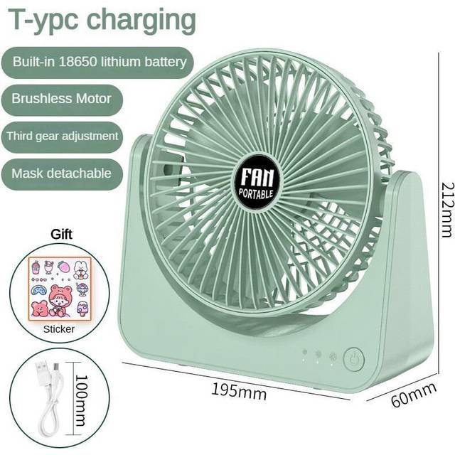 Silent Desktop Electric Fan 270 Rotation