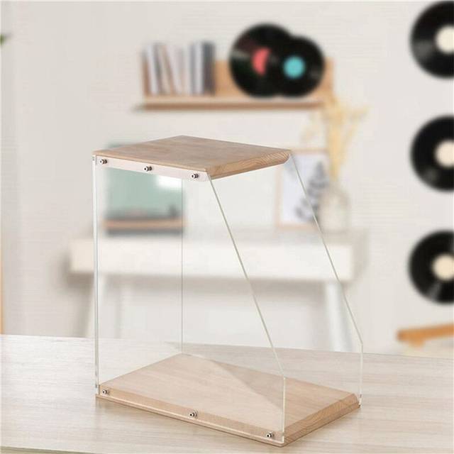 Record Storage Holder Solid Wood Display Rack