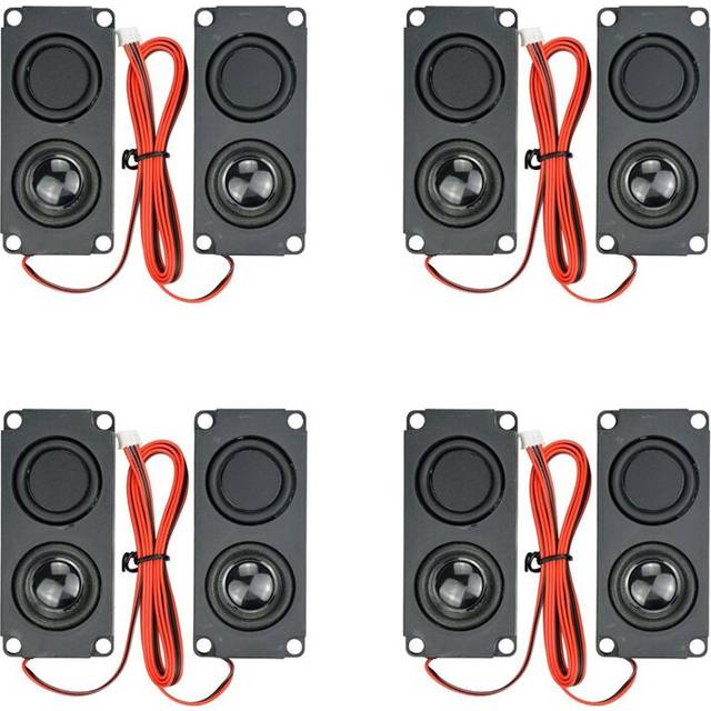Torribaly 8Pcs Compact Square Speakers Sound System