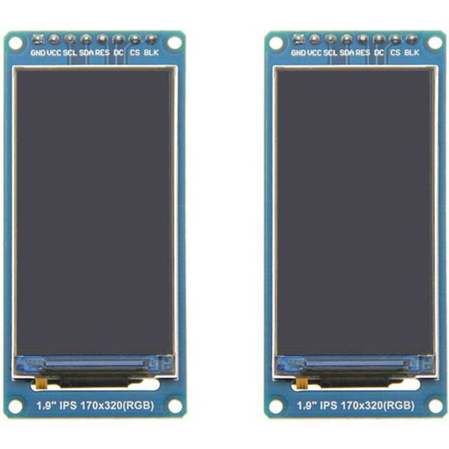 Torribaly 2pcs 1.9 Inch IPS Full Angle TFT Display Module