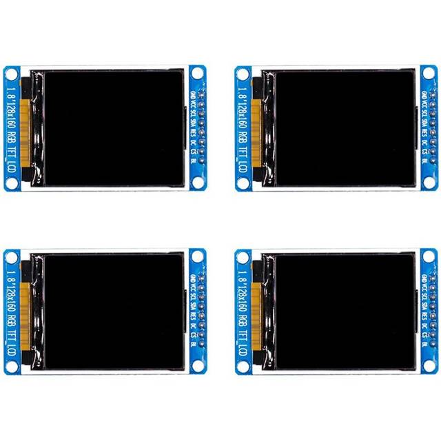Torribaly 4pcs 1.8 Inch RGB SPI TFT LCD Display Module ST7735S