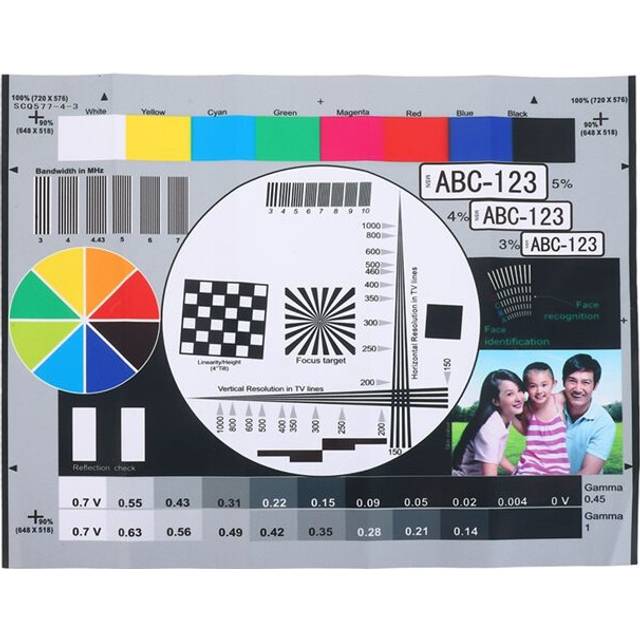 Color Calibration Wheel Chart Resolution Display Testing Card