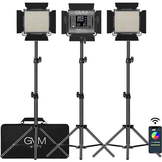 GVM 850D RGB LED Studio Video Light Kit