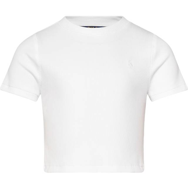 Polo Ralph Lauren Ribbed Boxy Tee - White