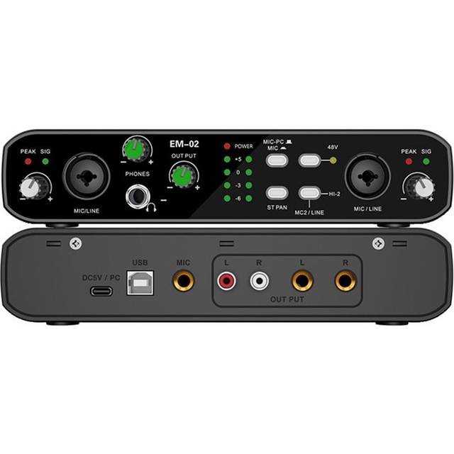 Audio Interface with Microphone 48V Preamp