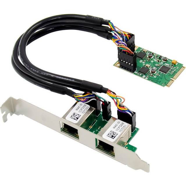 MicroConnect MiniPCIe 8111F Dual Netværkskort RJ45