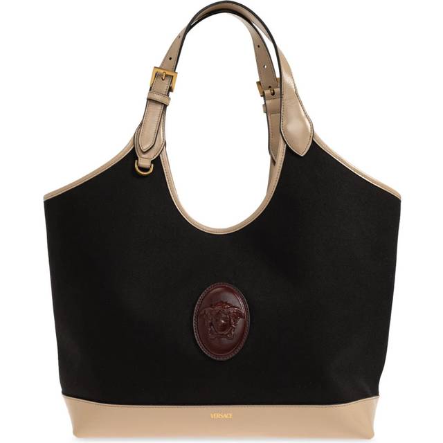 Versace Rivière Large Bag Tasker Bomuld - Sort