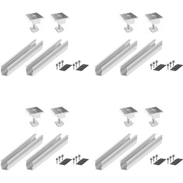 8X Solar Panel Mount Bracket Rails 35mm