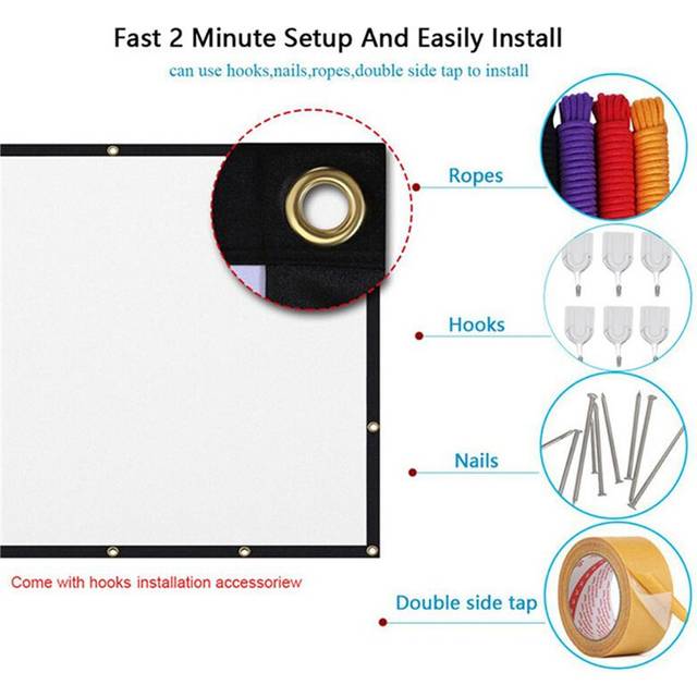 Typecat 24X Portable Projector Screen 100 Inch