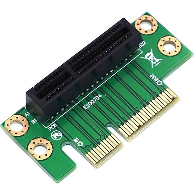 PCIe 4X Riser Card 90-Degree Left-Angle Adapter