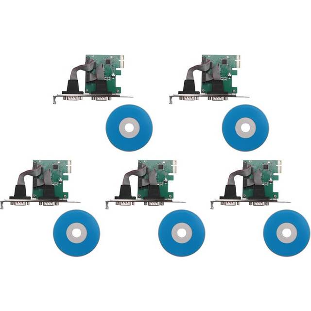 Typecat 5X PCI Express Dual Serial Controller Adapter Card