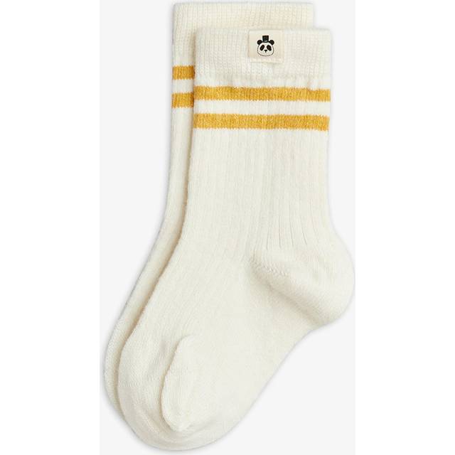 Mini Rodini Wool Rib 1-Pack Socks - Cream