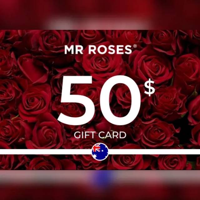 Mr Roses Gift Card 50 Aud Key