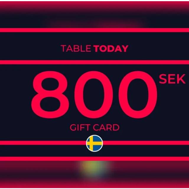 TableToday Gift Card 800 SEK Key