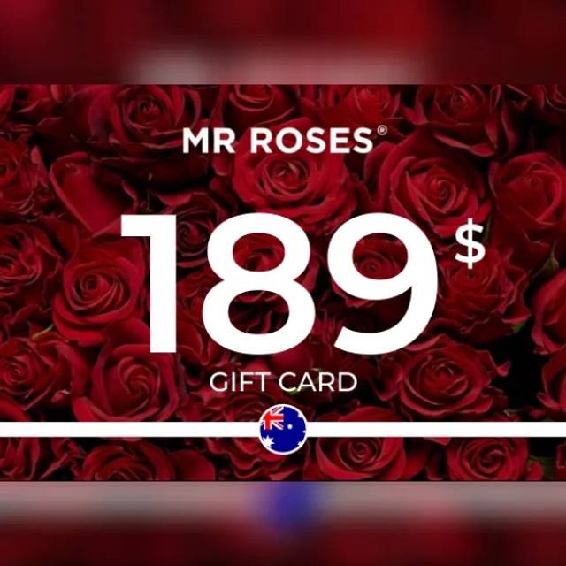Mr Roses Gift Card 189 Aud Key