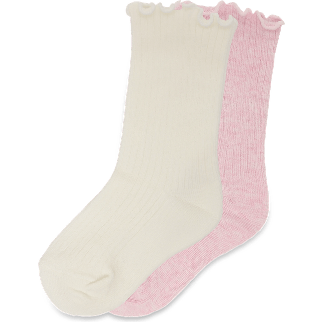 Mango 2 Pack Ribbed Socks - Pink