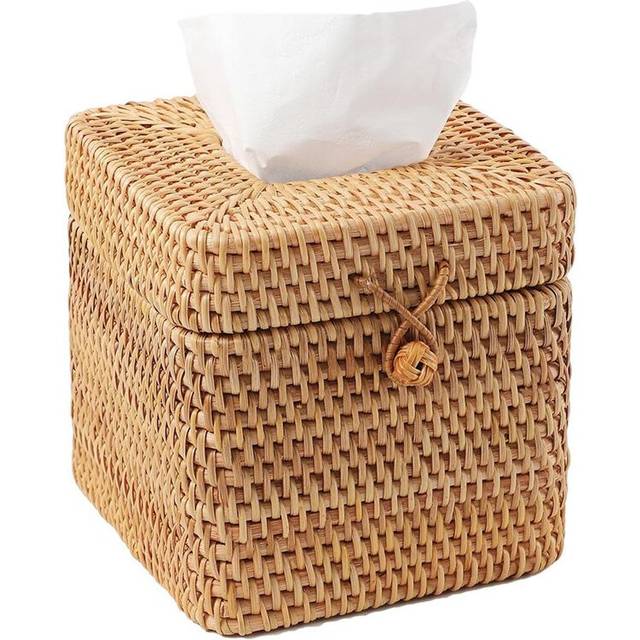Exogio Rattan Tissue Box Cover Square