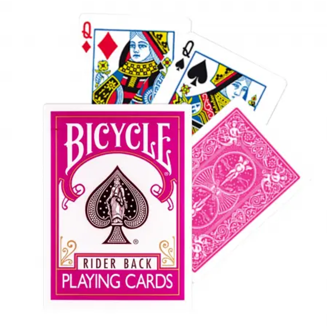Bicycle Fuchsia Rider Back Cards