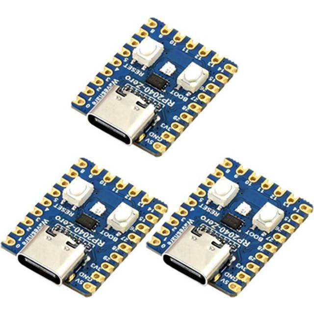 Exogio RP2040 Zero Microcontroller Development Board 3Pcs