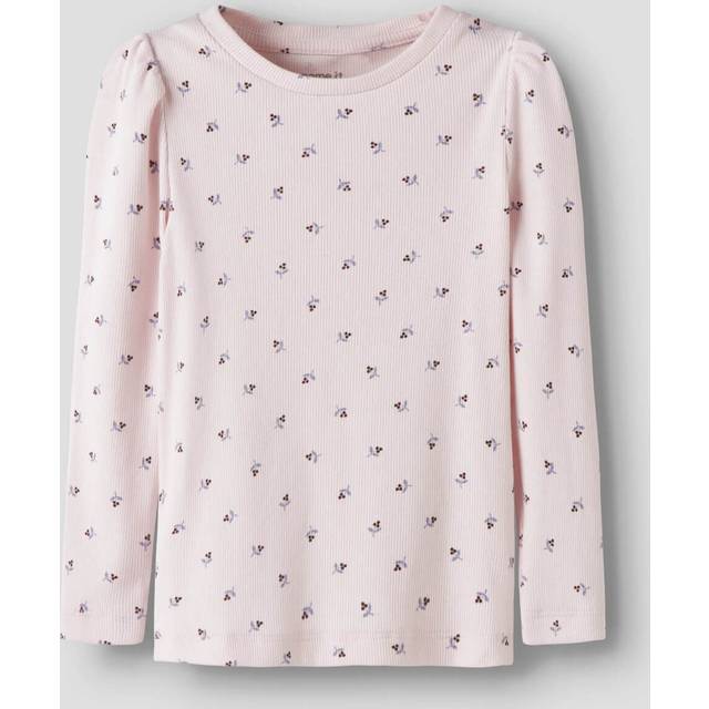 Name It Rib Bluse Raindrops Roses