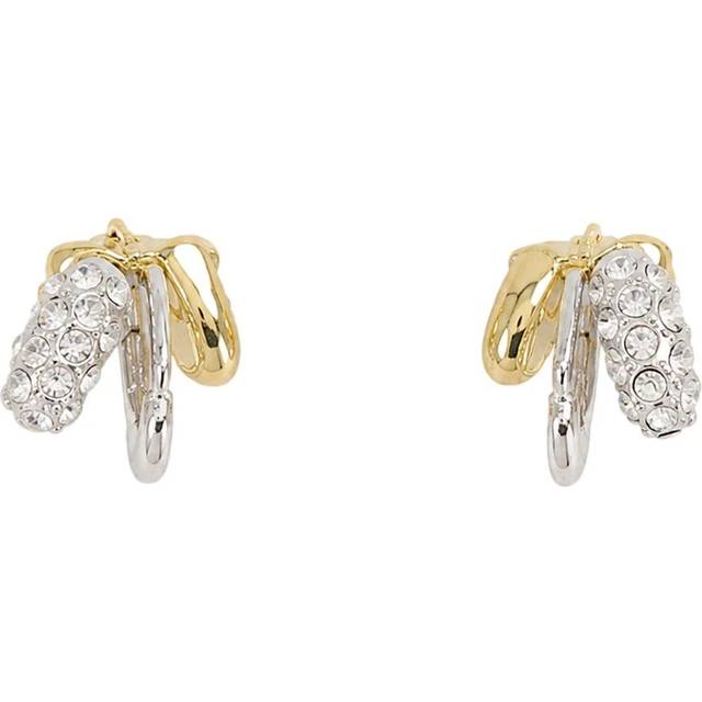 Simone Rocha Rhinestone Hoop Earrings - Grå