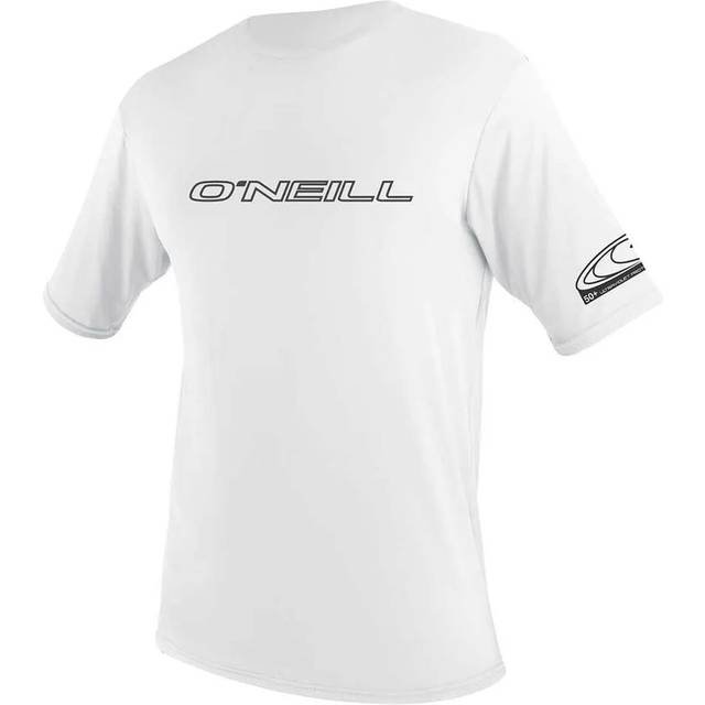 O'Neill Basic Skins Rash Tee Short Sleeve Rash Guard - White