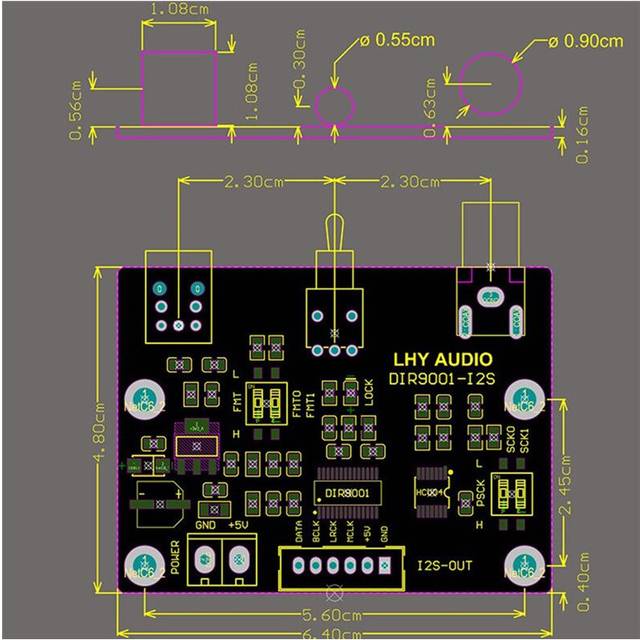 Exogio HIFI Audio DIR9001 Module Conversion Board