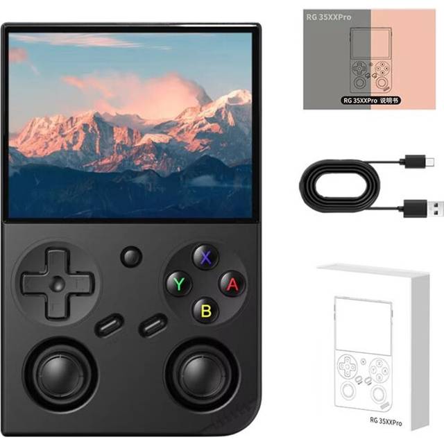 Kepptory Handheld Retro Game Console 3.5 Inch IPS Screen Linux System