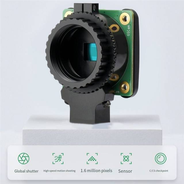 Typecat Raspberry Pi Global Shutter Camera RAW10 Zoom CS C Lens