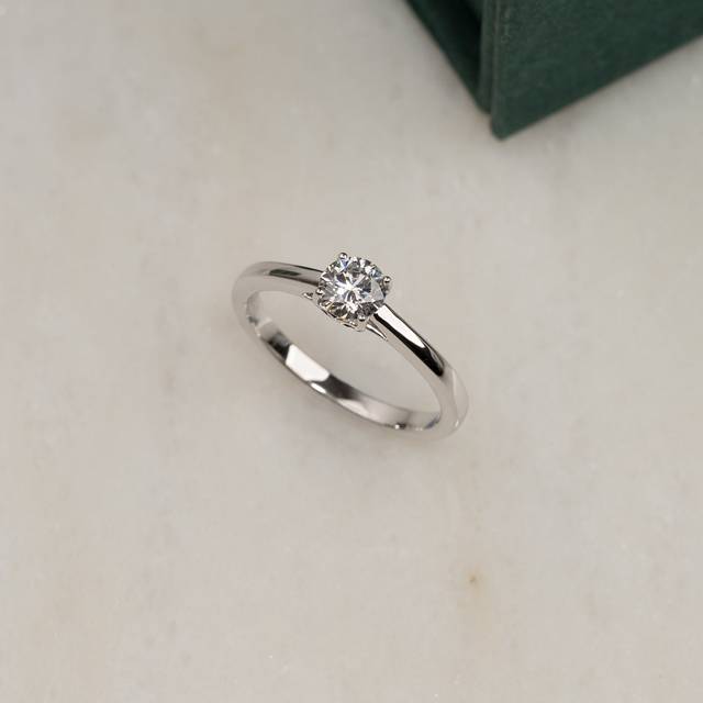 Diamond Solitaire Trellis Lab Ring Collection