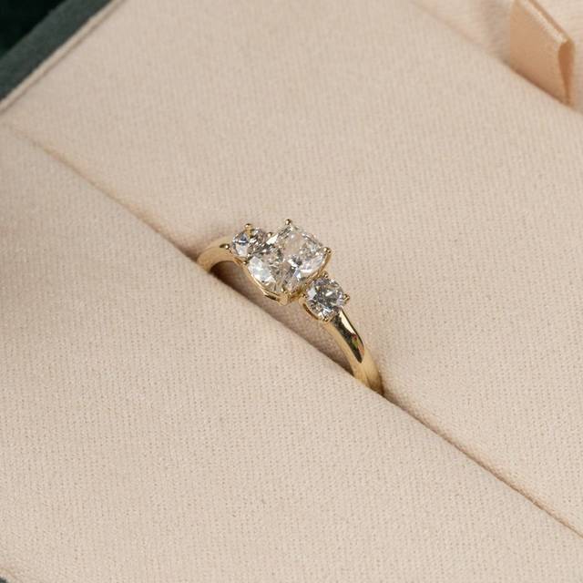 Diamond Rectangular Cushion Cut Lab Ring Collection