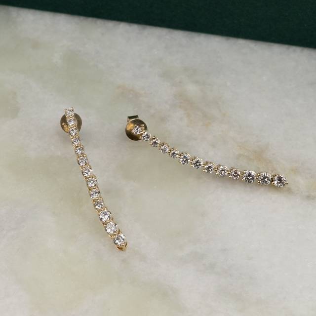 Diamond Tennis Lab Drop Earring Collection