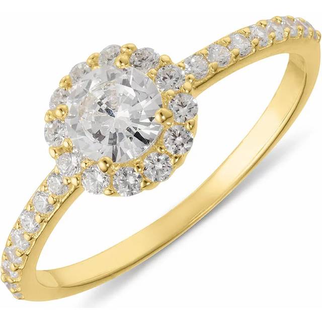 Chanti Fingerring Forgyldt Sølv Runde Ringe