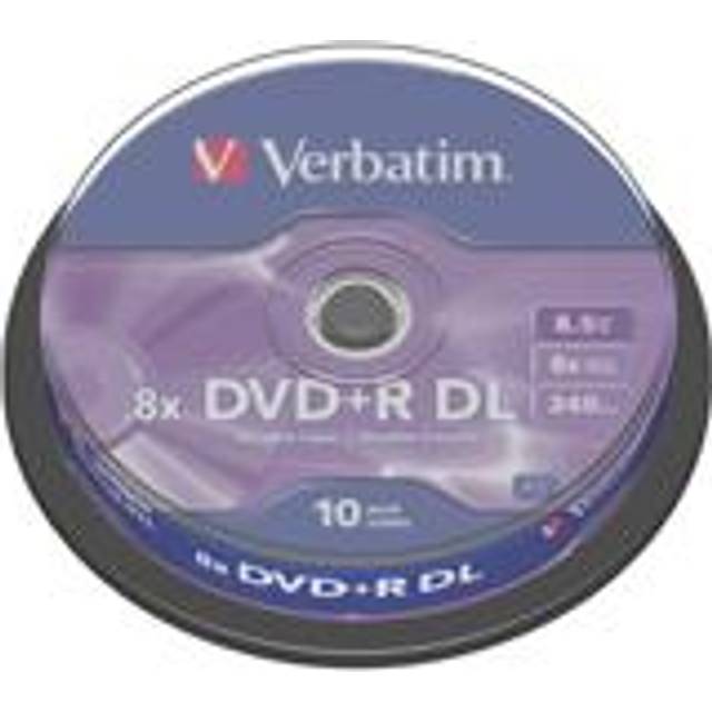 5 x verbatim dual layer dvd+r 8x dl double layer blank discs 8.5gb 240m