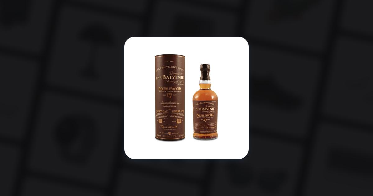 The Balvenie 17 Year Old Doublewood Single Malt Whisky 43 The Balvenie 17 Year Old Doublewood Single Malt Whisky 43