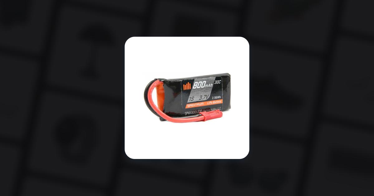 Batterie LiPo 1S 30C 3,7 V 800 mAh JST Batterie LiPo 1S 30C 3,7 V 800 mAh JST